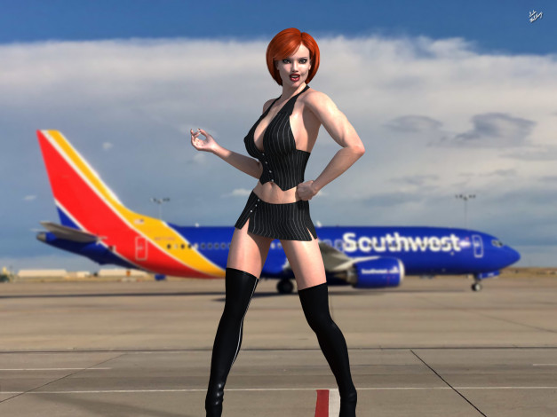 Обои картинки фото 3д графика, люди , people, фон, взгляд, девушка