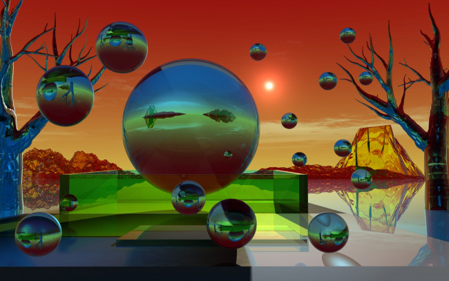 Обои картинки фото 3д графика, шары , balls, фон, шары