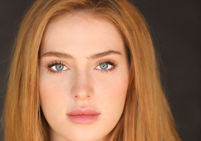 Обои картинки фото девушки, saxon sharbino, рыжая, лицо