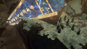 Картинка видео+игры pathfinder +wrath+of+the+righteous персонажи развалины пропасть