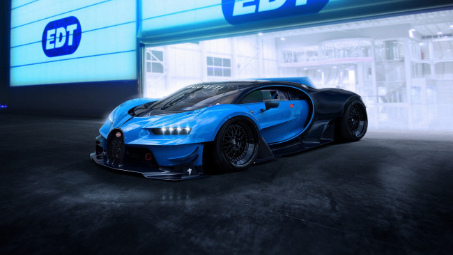 Обои картинки фото автомобили, 3д, bugatti, vision, gran, turismo