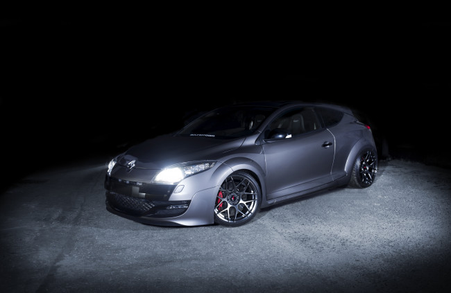 Обои картинки фото renault megane rs, автомобили, renault, megane, rs, sportcar, grey