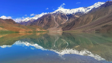Картинка chandratal+lake spiti+himachal+pradesh india природа реки озера chandratal lake spiti himachal pradesh