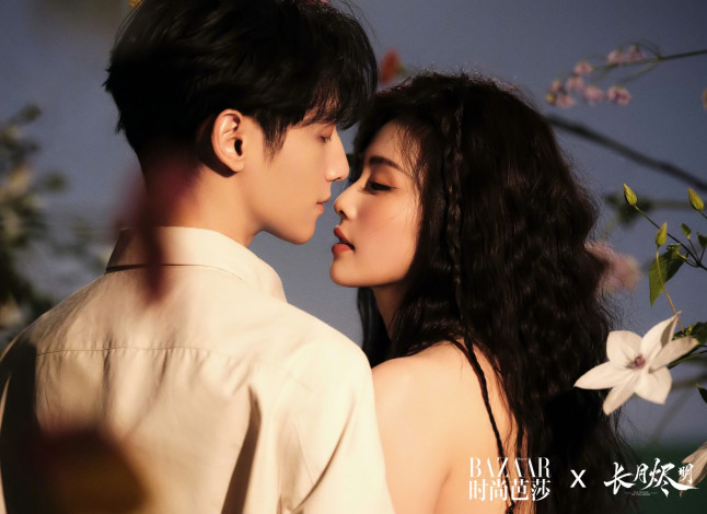 Обои картинки фото ло юньси, разное, мужчина женщина, светлый, пепел, луны