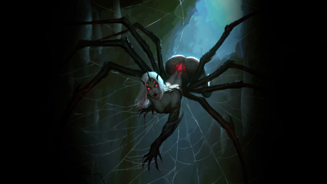 Обои картинки фото фэнтези, существа, паучиха