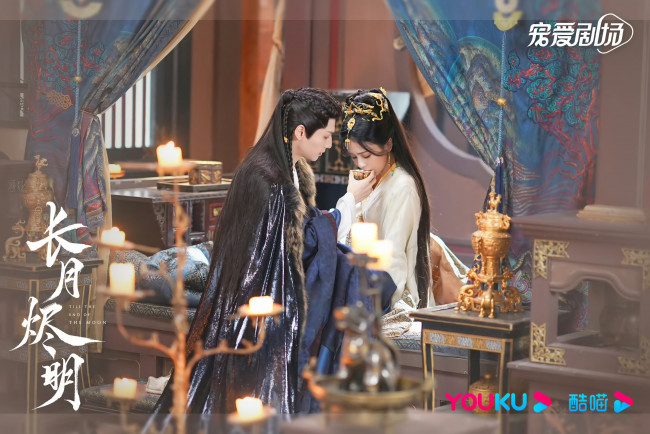 Обои картинки фото кино фильмы, till the end of the moon, светлый, пепел, луны, тань, тай, цзинь, минъе, бог, войны, владыка, демонов, ли, сусу, е, сеу