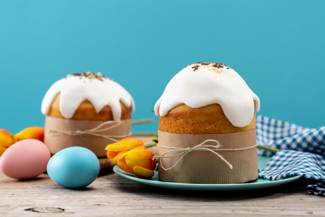 Обои картинки фото праздничные, пасха, куличи, яйца