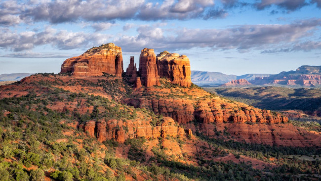 Обои картинки фото cathedral rock, sedona, arizona, природа, горы, cathedral, rock