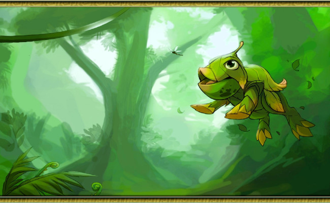 Обои картинки фото видео игры, twin skies, существо, прыжок, насекомое, лес