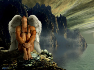 Картинка ангел ночи фэнтези ангелы