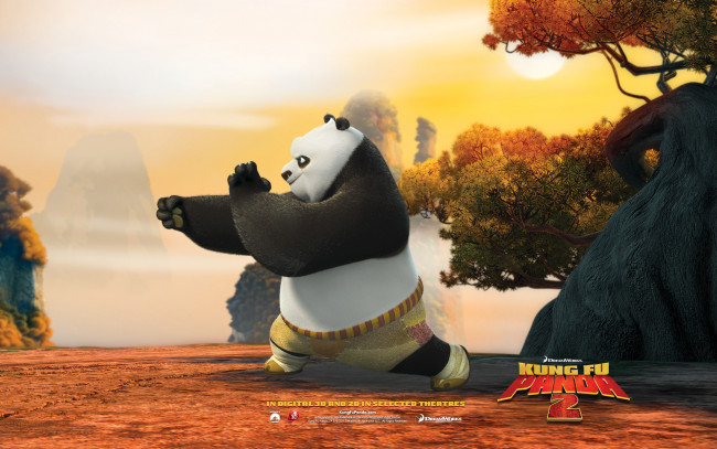 Обои картинки фото kung, fu, panda, мультфильмы