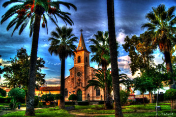 Картинка города католические соборы костелы аббатства валенсия испания jacarilla