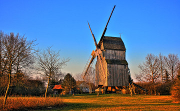 Картинка разное мельницы мельница пейзаж