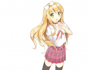 Картинка hentai ouji to warawanai neko asuza аниме henneko azuki green eyes blonde hair anime
