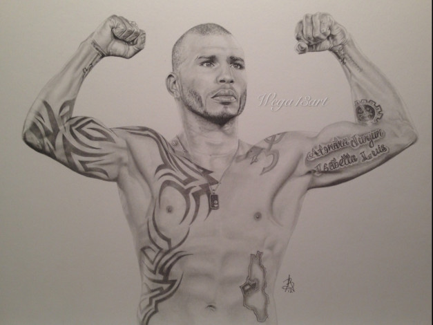 Обои картинки фото рисованные, люди, мужчина, тату