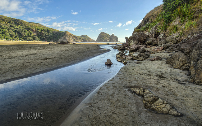 Обои картинки фото природа, реки, озера, река, холмы