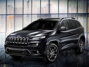 обоя автомобили, jeep, темный, 2014г, kl, concept, urbane, cherokee