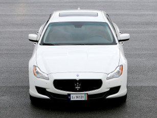 обоя автомобили, maserati, 2013г, светлый, quattroporte