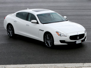 обоя автомобили, maserati, светлый, 2013г, quattroporte