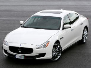 обоя автомобили, maserati, светлый, 2013г, quattroporte