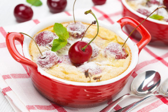 Картинка еда пироги clafoutis вишня