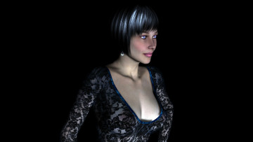 обоя 3д графика, people , люди, девушка, взгляд