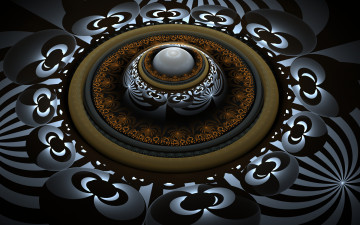 Картинка 3д+графика fractal+ фракталы узор фон цвета