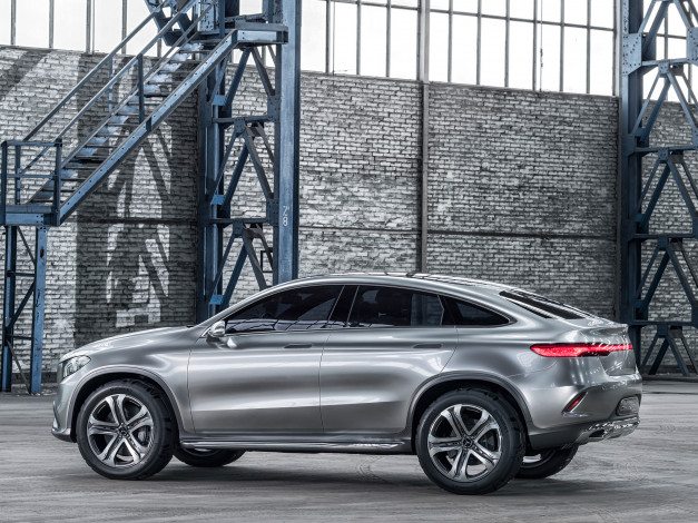 Обои картинки фото автомобили, mercedes-benz, серый, 2014, suv, concept, coupе