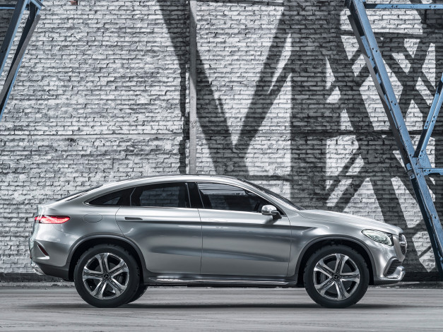 Обои картинки фото автомобили, mercedes-benz, серый, 2014, suv, coupе, concept