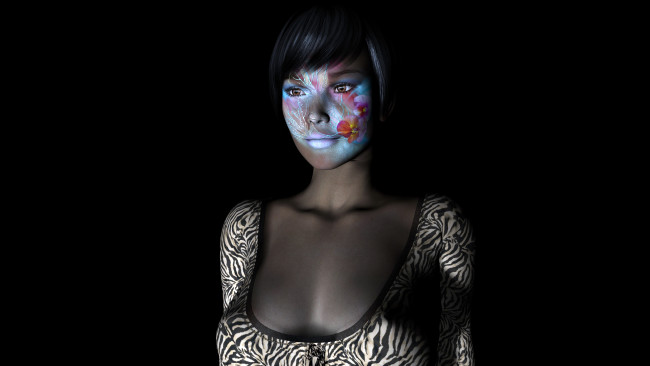 Обои картинки фото 3д графика, people , люди, девушка, взгляд