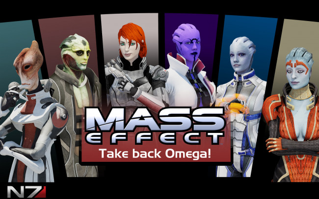 Обои картинки фото видео игры, mass effect, девушка, существа