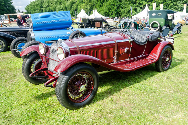 Обои картинки фото alfa romeo 6c 1750 grand sport series iv 1930, автомобили, выставки и уличные фото, выставка, история, ретро, автошоу