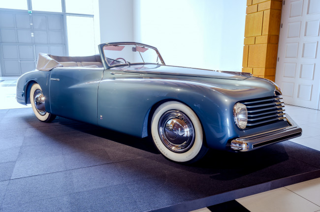 Обои картинки фото alfa romeo 6c 2500 s body stabilimenti farina 1947, автомобили, выставки и уличные фото, история, ретро, автошоу, выставка