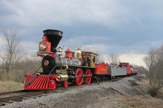 Обои картинки фото техника, паровозы, железная, паровоз, рельсы, дорога