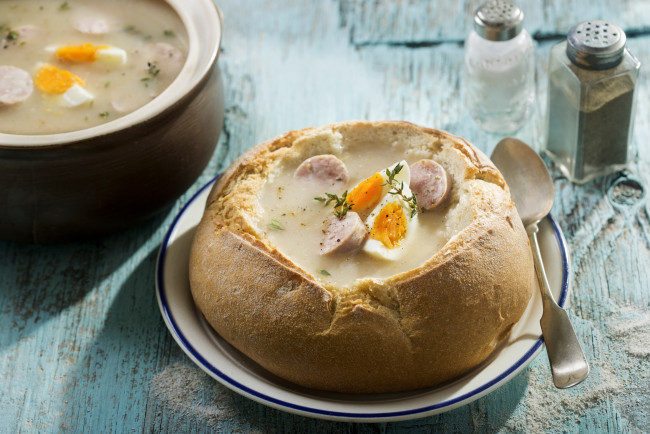 Обои картинки фото еда, первые блюда, суп, хлеб