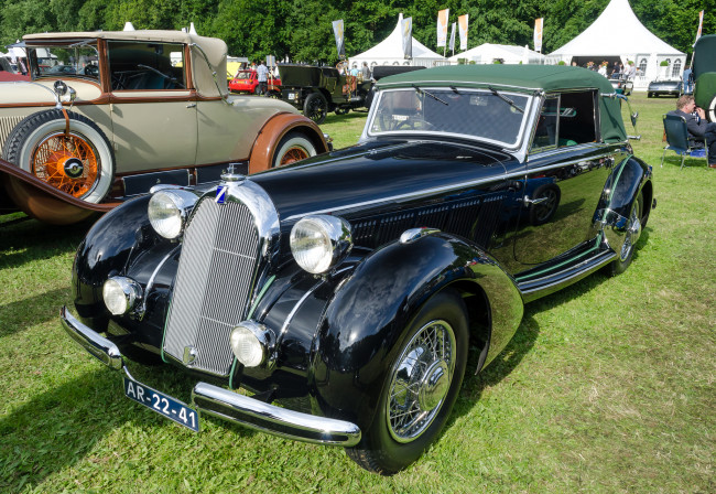 Обои картинки фото talbot-lago t120 baby sport cabriolet 1939, автомобили, выставки и уличные фото, история, ретро, автошоу, выставка