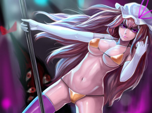 Картинка аниме touhou купальник взгляд арт девушка yakumo yukari fuuko chan