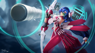 Картинка аниме kyoukai+senjou+no+horizon kyoukai senjou no horizon asama tomo технология hanshu девушка оружие лук