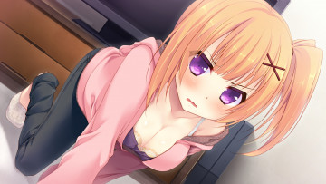 Картинка zannen+na+oretachi+no+seishun+jijou аниме unknown +другое nakaoka chimachi взгляд рыжая девушка mango purin