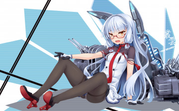 Картинка аниме kantai+collection kantai collection murakumo kancolle арт оружие технологии девушка ichiju