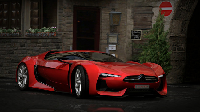Обои картинки фото citroen gt, автомобили, 3д, спорткар
