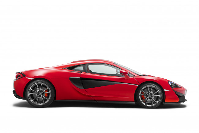 Обои картинки фото автомобили, mclaren, 2015г, coupе, 540c, красный