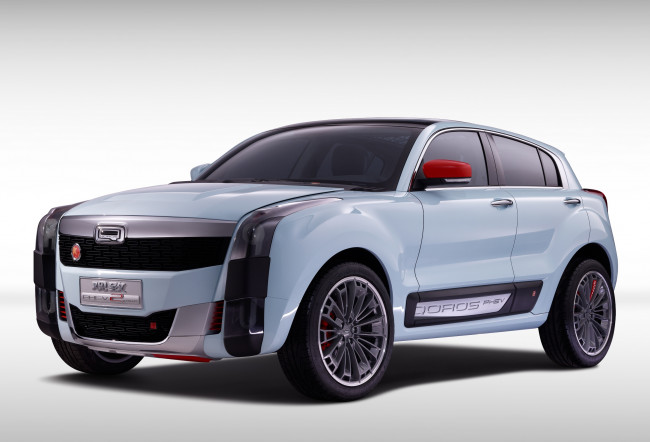Обои картинки фото автомобили, qoros, 2015г, concept, phev, 2, suv