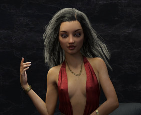 Картинка 3д+графика люди+ people фон взгляд девушка