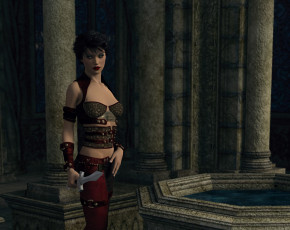 Картинка 3д+графика амазонки+ amazon девушка фон взгляд