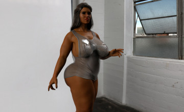 Картинка 3д+графика люди+ people взгляд фон девушка