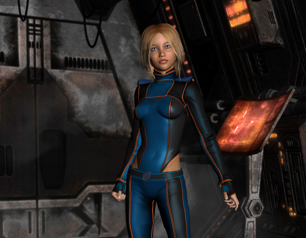 Обои картинки фото 3д графика, фантазия , fantasy, фон, взгляд, девушка