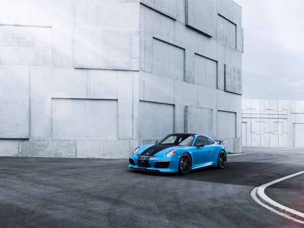 Обои картинки фото автомобили, porsche, carrera, 911, techart, 2016г, 991, coupe, 4s