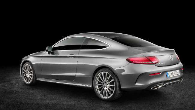 Обои картинки фото автомобили, mercedes-benz, 2017г, coupe, c-class