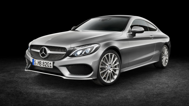 Обои картинки фото автомобили, mercedes-benz, 2017г, coupe, c-class